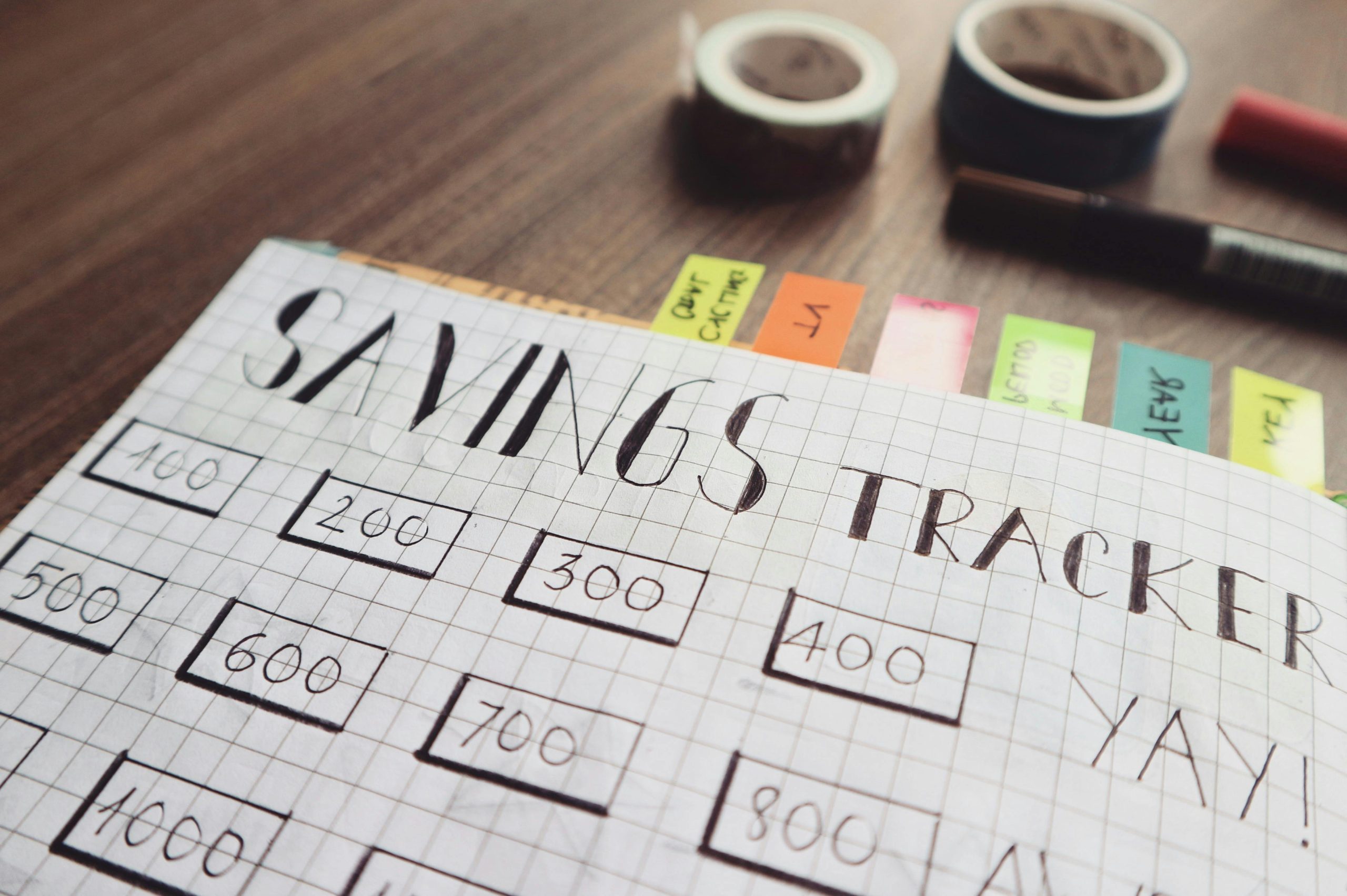 Personal FInance 101 / savings tracker picture